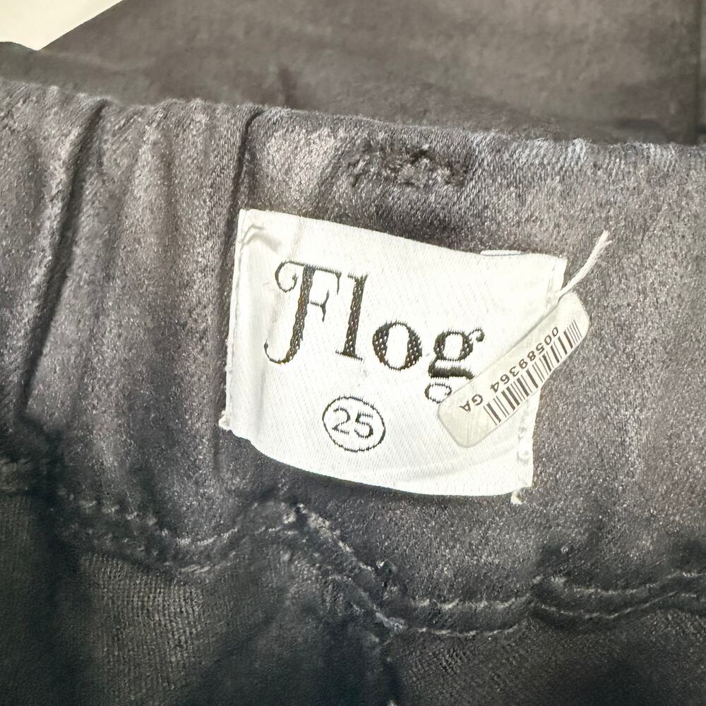 Flog Black Dafna Pull On Skinny Pants Stretch Mid Rise Cotton Womens Size 25 - Picture 7 of 10